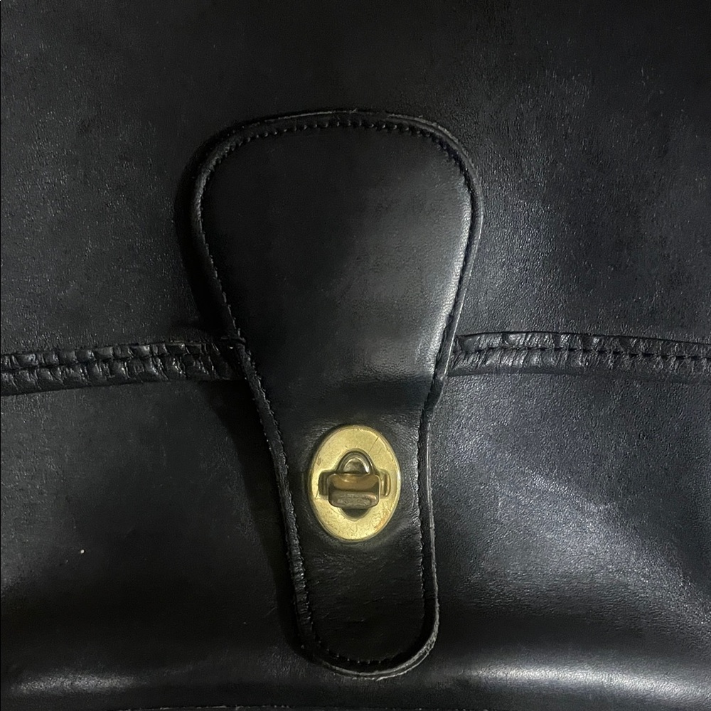 Vintage Coach Station Bag 5130 Black USA 1990 - Picture 6 of 12
